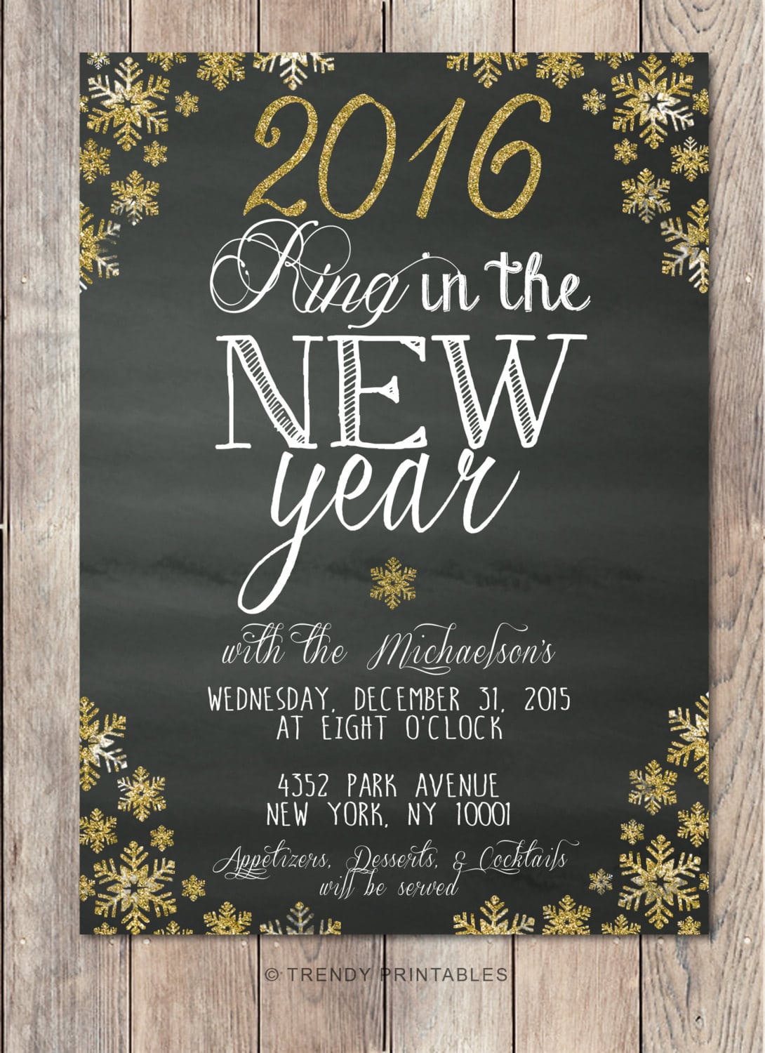 New Year Eve Party Invitations â Happy Holidays!